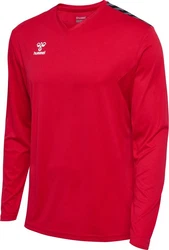 hummel Kapuzenpullover Hmlauthentic Pl Jersey L/S Rot/Rosa