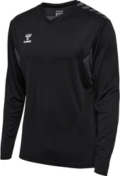 hummel Kapuzenpullover Hmlauthentic Pl Jersey L/S Schwarz/Dunkelrot
