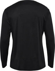 hummel Kapuzenpullover Hmlauthentic Pl Jersey L/S Schwarz/Dunkelrot