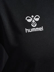 hummel Kapuzenpullover Hmlauthentic Pl Jersey L/S Schwarz/Dunkelrot