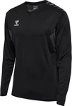 hummel Kapuzenpullover Hmlauthentic Pl Jersey L/S Schwarz/Dunkelrot