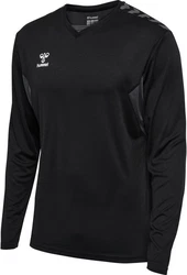 hummel Kapuzenpullover Hmlauthentic Pl Jersey L/S Schwarz/Dunkelrot