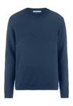 Hessnatur Strickpullover Dunkelblau/Blau
