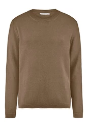 Hessnatur Strickpullover Khaki/Braun/Grau/Dunkelgrün