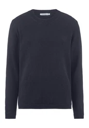 Hessnatur Strickpullover Dunkelblau