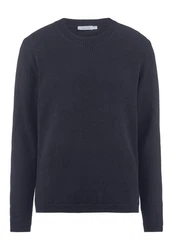 Hessnatur Strickpullover Dunkelblau
