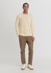 Hessnatur Strickpullover Khaki/Beige/Braun