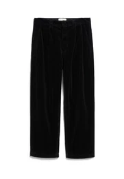 Stoffhose SAALEMO Herren Webhose aus Bio-Baumwoll Mix (Straight Fit) Mid Waist