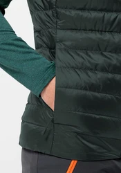 Jack Wolfskin Daunenweste PILVI DOWN VEST Dunkelgrün/Grün