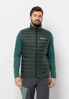 Jack Wolfskin Daunenweste PILVI DOWN VEST Dunkelgrün/Grün
