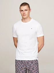 Tommy Hilfiger Underwear T-Shirt mit Logo-Stickerei Creme/Weiß/Grau