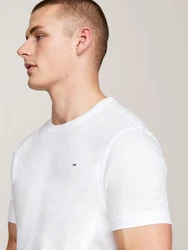 Tommy Hilfiger Underwear T-Shirt mit Logo-Stickerei Creme/Weiß/Grau