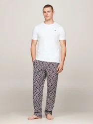 Tommy Hilfiger Underwear T-Shirt mit Logo-Stickerei Creme/Weiß/Grau