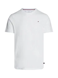 Tommy Hilfiger Underwear T-Shirt mit Logo-Stickerei Creme/Weiß/Grau