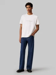 Calvin Klein Jeans T-Shirt CHENILLE MONOLOGO TEE Creme/Khaki/Grau/Braun