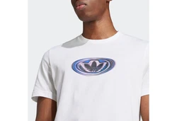 adidas Originals T-Shirt 90s GFX LOGO T Weiß/Creme/Hellblau/Schwarz/Orange