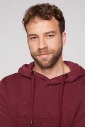 CAMP DAVID Kapuzensweatshirt Dunkelrot/Bordeaux/Rot