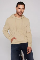 CAMP DAVID Kapuzensweatshirt Khaki/Beige/Braun