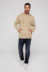CAMP DAVID Kapuzensweatshirt Khaki/Beige/Braun