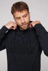 CAMP DAVID Kapuzensweatshirt Schwarz/Dunkelblau/Blau