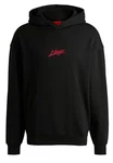 HUGO Hoodie Dlogolong Schwarz/Rot/Grün