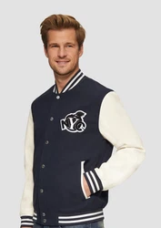 s.Oliver Allwetterjacke Hybridjacke Blau/Dunkelblau/Creme/Weiß