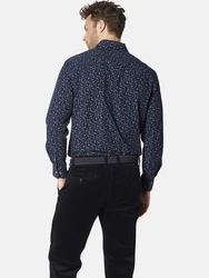 Babista Langarmhemd CORABELLO blau/dunkelblau gemustert