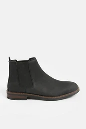 Chelsea-Stiefel aus gewachstem Leder Chelseaboots (1-tlg)