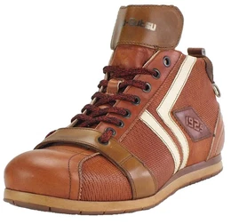 Herren Leder Halbschuhe Sneaker Wechselfussbett