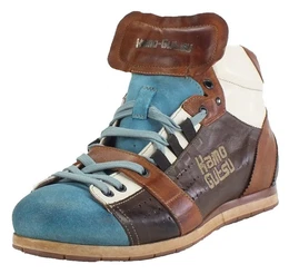 Herren Leder Halbschuhe Sneaker Wechselfussbett