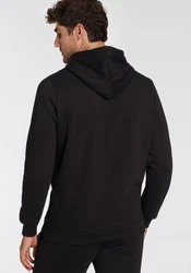 PUMA Kapuzensweatshirt ESS+ LOGO LAB CAT HOODIE FL Schwarz/Grau