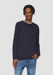 QS Rundhalspullover Casual Dunkelblau/Blau