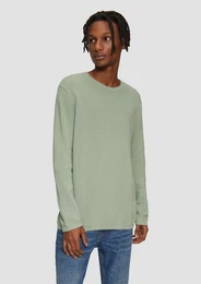 Rundhalspullover Casual (1-tlg) mit Rundhalsausschnitt, langarm, Feinstrick