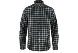 Fjällräven Outdoorhemd Vík Flannel Shirt Dunkelgrün/Dunkelgrau/Schwarz/Gelb/Grau