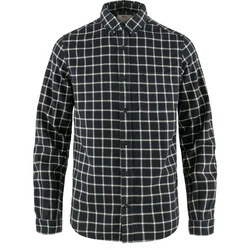 Fjällräven Outdoorhemd Vík Flannel Shirt Dunkelgrün/Dunkelgrau/Schwarz/Gelb/Grau