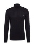 GANT Strickpullover Rollkragen-Regular Fit Schwarz