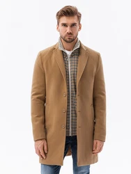 OMBRE Kurzmantel Klassischer Herrenmantel Classic (C536) camel