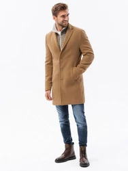 OMBRE Kurzmantel Klassischer Herrenmantel Classic (C536) camel