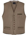 KRGER BUAM Trachtenweste Khaki/Braun/Grau/Beige