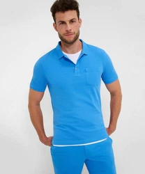 Brax Poloshirt Pullunder STYLE PETE U Blau/Pastell/Türkis/Hellblau