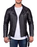 Reichstadt Lederjacke Herren RS001 Schwarz (RS001) Reichstadt Lederjacke Herren RS001 Schwarz (RS001)
