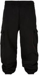 Build Your Brand Funktionshose 90's Cargo Sweatpants Jogginghose Herren Dunkelblau/Schwarz/Grau