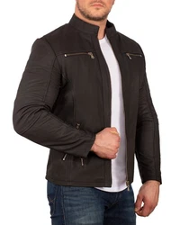 Reichstadt Lederjacke Herren Übergangsjacke 20RS20LUX Grau
