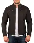 Reichstadt Lederjacke Herren Übergangsjacke 20RS20LUX Grau