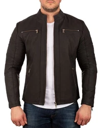 Reichstadt Lederjacke Herren Übergangsjacke 20RS20LUX Grau