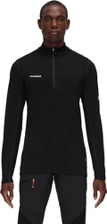Mammut Aenergy ML Half Zip Pull Men Funktionshemd Longsleeve Schwarz