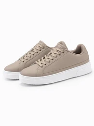 Sneaker aus koleder auf dicker Sohle Sneaker
