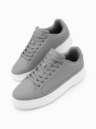 Sneaker aus koleder auf dicker Sohle Sneaker