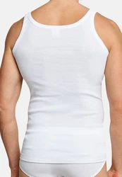 Schiesser Unterhemd Essentials (2er-Pack) Weiß/Creme