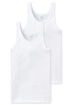 Schiesser Unterhemd Essentials (2er-Pack) Weiß/Creme
